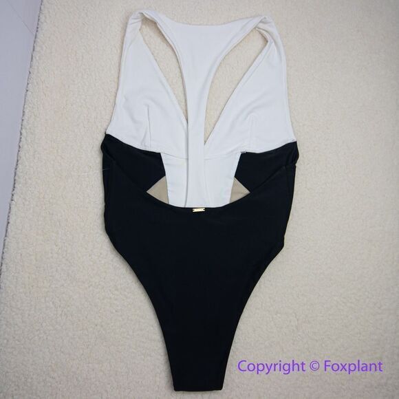 NEW MBM swim one piece swimsuit colorblock, size S - Picture 9 of 16